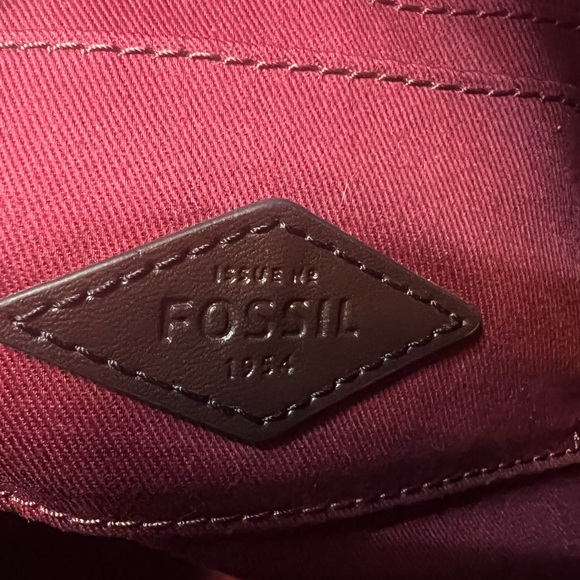 Fossil Geometric Crossbody Bag - Pink, Red, Brown - Picture 11 of 14